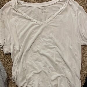 American Eagle Outfitters White Short Sleeve Relaxed T-Shirt